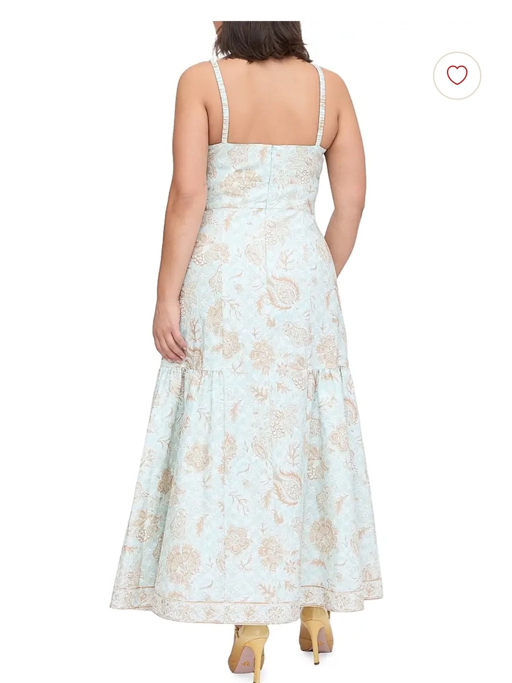 Hill house home Women's The Lillie Dress - Aqua Trellis size small - Picture 4 of 15